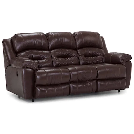 Casual Power Reclining Sofa with Integrated USB Port